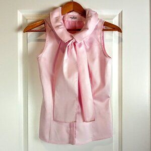 Van Laack Adrienn Pink Cotton Sleeveless Shirt NWT
